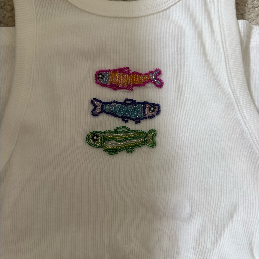 Colorful Fish Embroidered Pet Accessory - Picture 2 of 3